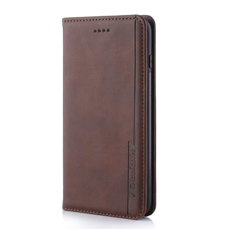 For iPhone SE 2022 / SE 2020 / 8 / 7 Diaobaolee Gemini Magnetic Buckle Horizontal Flip Leather Case with Holder & Card Slots