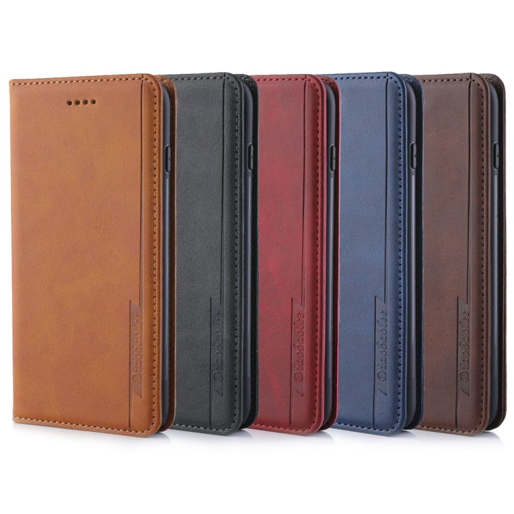 For iPhone SE 2022 / SE 2020 / 8 / 7 Diaobaolee Gemini Magnetic Buckle Horizontal Flip Leather Case with Holder & Card Slots