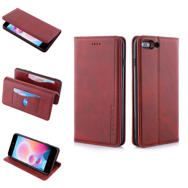 For iPhone SE 2022 / SE 2020 / 8 / 7 Diaobaolee Gemini Magnetic Buckle Horizontal Flip Leather Case with Holder & Card Slots