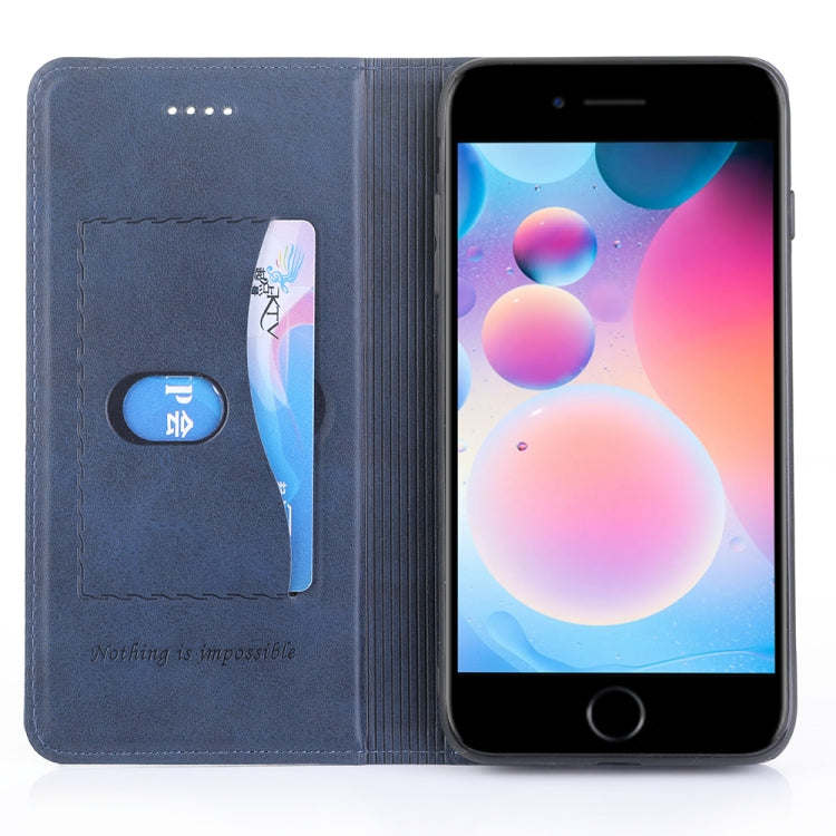 For iPhone SE 2022 / SE 2020 / 8 / 7 Diaobaolee Gemini Magnetic Buckle Horizontal Flip Leather Case with Holder & Card Slots