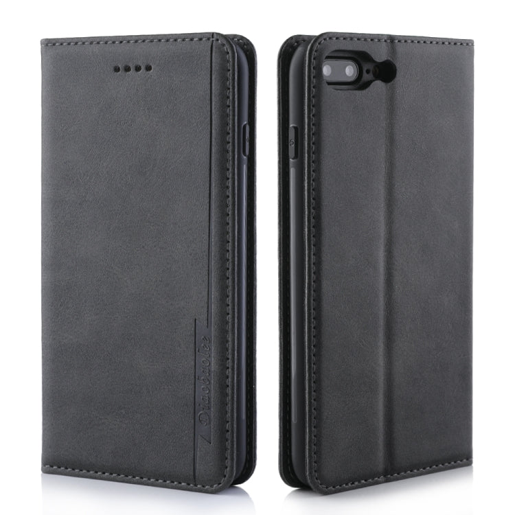 For iPhone 8 Plus / 7 Plus Diaobaolee Gemini Magnetic Buckle Horizontal Flip Leather Case with Holder & Card Slots