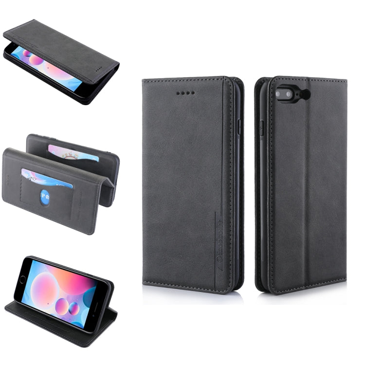 For iPhone 8 Plus / 7 Plus Diaobaolee Gemini Magnetic Buckle Horizontal Flip Leather Case with Holder & Card Slots