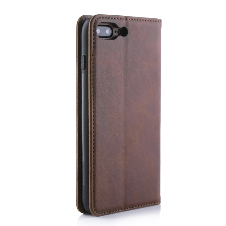 For iPhone 8 Plus / 7 Plus Diaobaolee Gemini Magnetic Buckle Horizontal Flip Leather Case with Holder & Card Slots