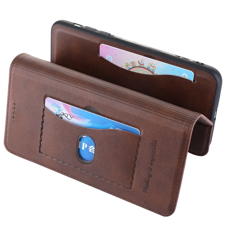 For iPhone 8 Plus / 7 Plus Diaobaolee Gemini Magnetic Buckle Horizontal Flip Leather Case with Holder & Card Slots