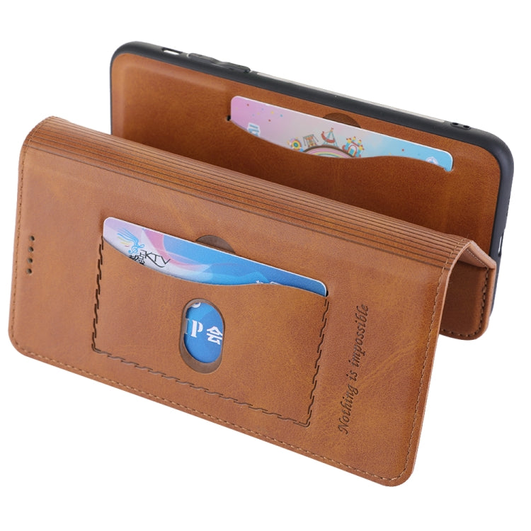 For iPhone 8 Plus / 7 Plus Diaobaolee Gemini Magnetic Buckle Horizontal Flip Leather Case with Holder & Card Slots