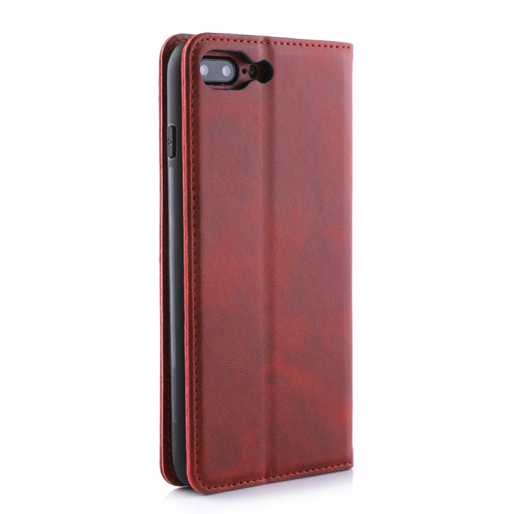 For iPhone 8 Plus / 7 Plus Diaobaolee Gemini Magnetic Buckle Horizontal Flip Leather Case with Holder & Card Slots