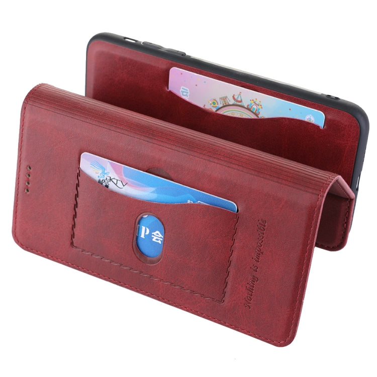 For iPhone 8 Plus / 7 Plus Diaobaolee Gemini Magnetic Buckle Horizontal Flip Leather Case with Holder & Card Slots