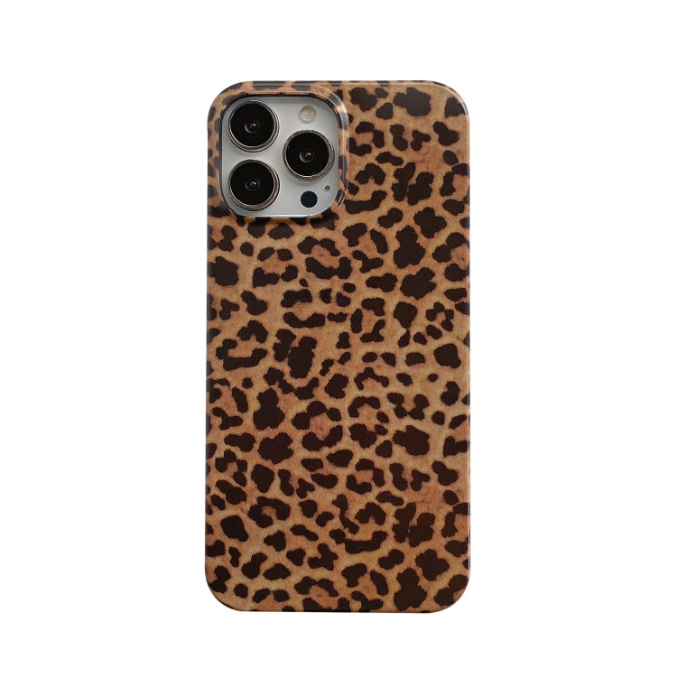 For iPhone 13 Pro Leopard Pattern Non-full Coverage TPU Protective Case