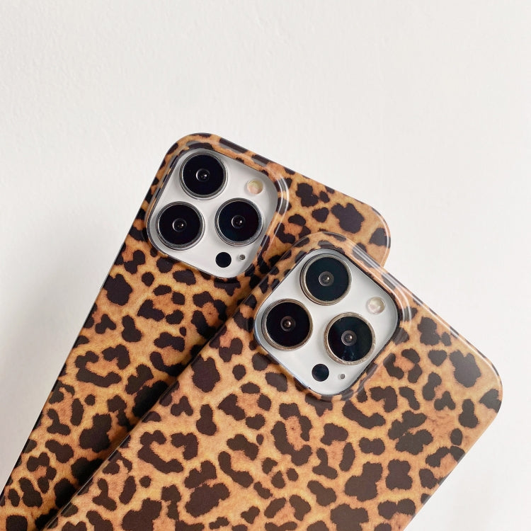 For iPhone 13 Pro Max Leopard Pattern Non-full Coverage TPU Protective Case