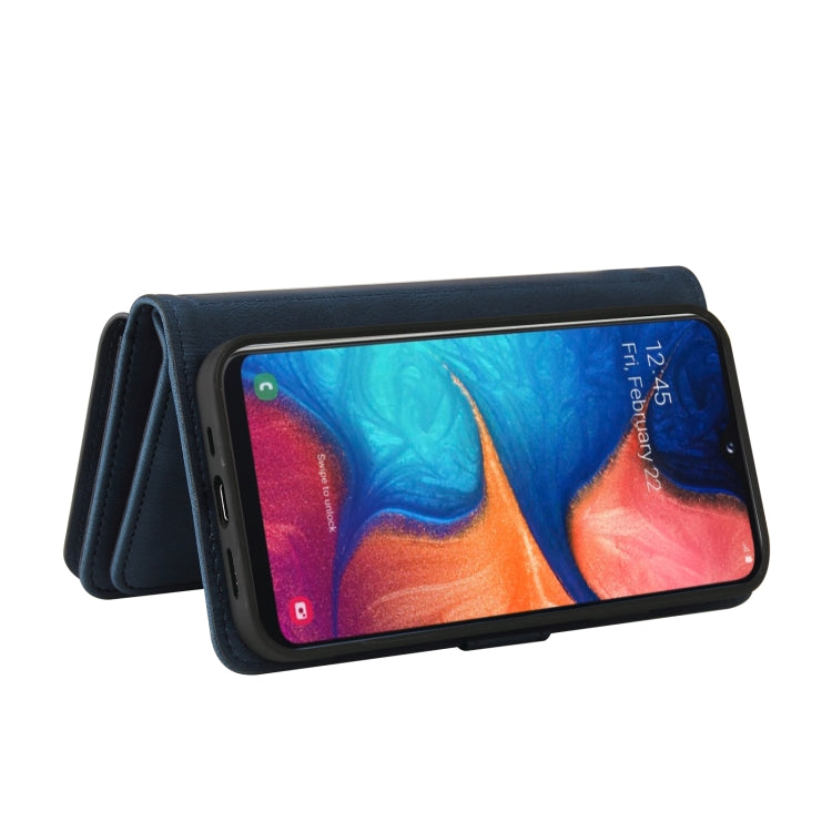 For Samsung Galaxy A20e Skin Feel PU + TPU Horizontal Flip Leather Case with Holder & 15 Cards Slot & Wallet & Zipper Pocket & Lanyard