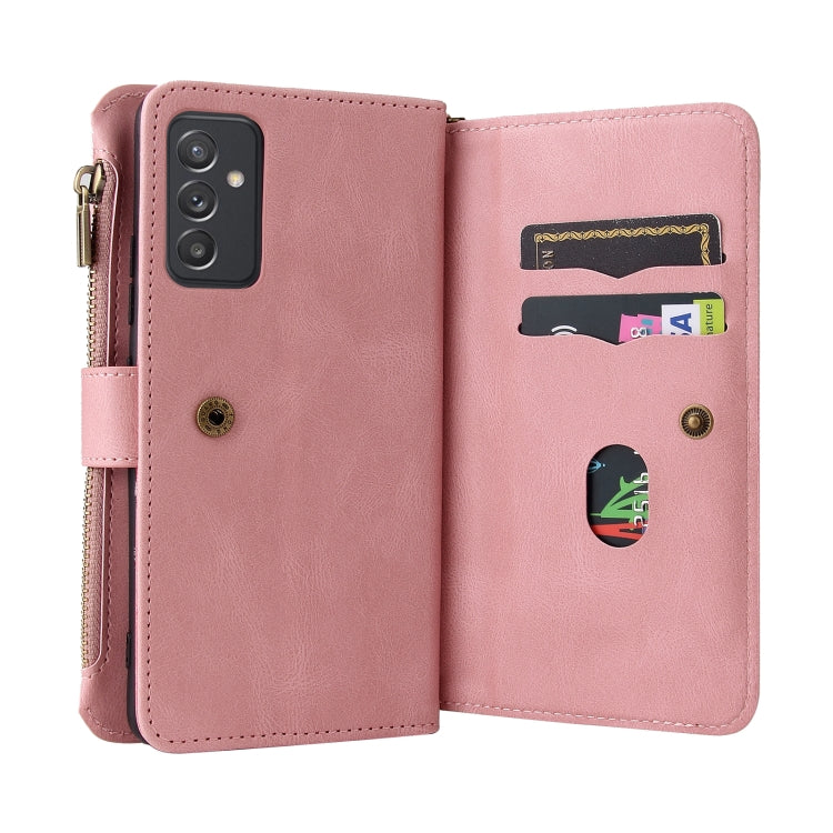 For Samsung Galaxy A82 5G Skin Feel PU + TPU Horizontal Flip Leather Case with Holder & 15 Cards Slot & Wallet & Zipper Pocket & Lanyard
