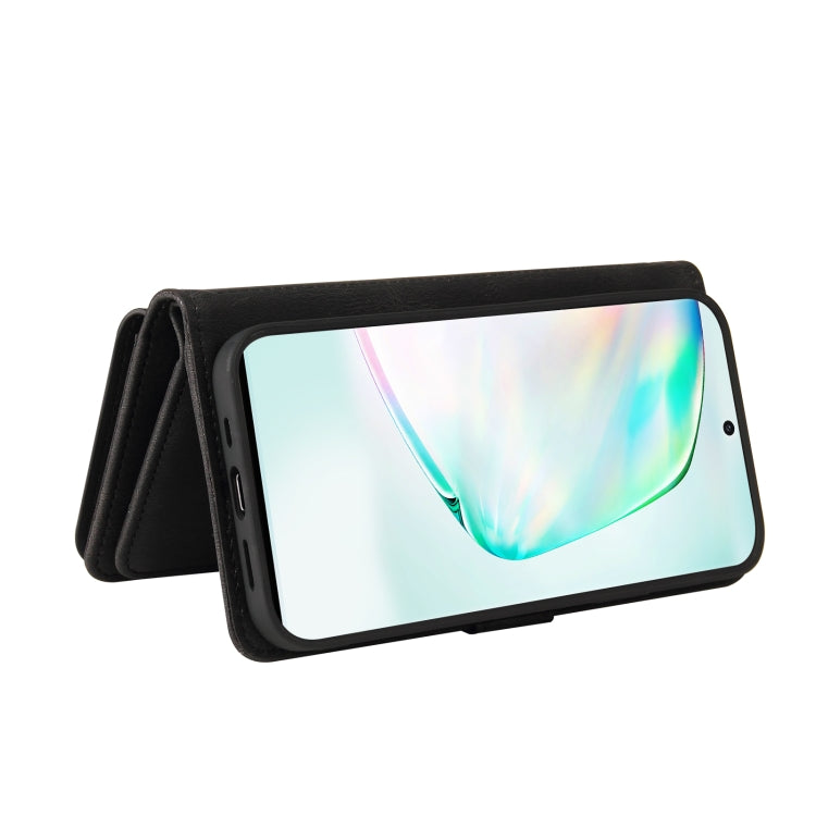 For Samsung Galaxy A91 / S10 Lite Skin Feel PU + TPU Horizontal Flip Leather Case with Holder & 15 Cards Slot & Wallet & Zipper Pocket & Lanyard