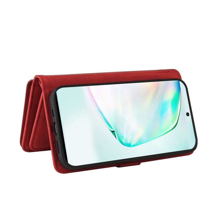 For Samsung Galaxy A91 / S10 Lite Skin Feel PU + TPU Horizontal Flip Leather Case with Holder & 15 Cards Slot & Wallet & Zipper Pocket & Lanyard