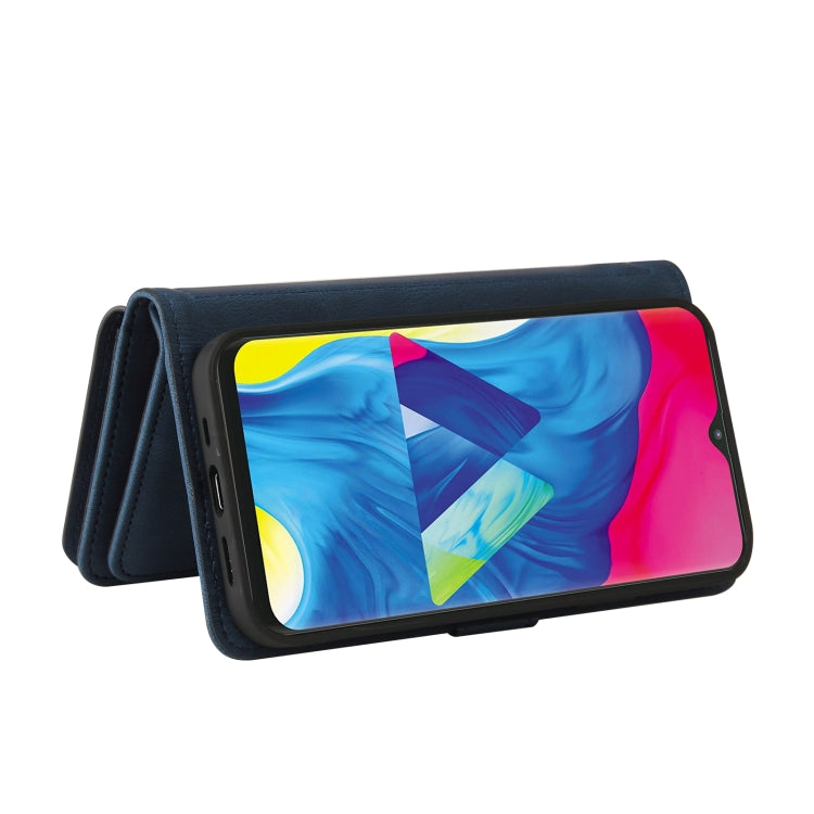 For Samsung Galaxy M10 / A10 Skin Feel PU + TPU Horizontal Flip Leather Case with Holder & 15 Cards Slot & Wallet & Zipper Pocket & Lanyard