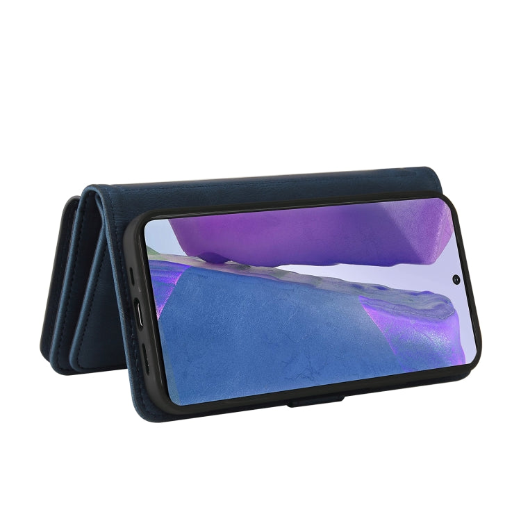 For Samsung Galaxy Note20 Skin Feel PU + TPU Horizontal Flip Leather Case with Holder & 15 Cards Slot & Wallet & Zipper Pocket & Lanyard