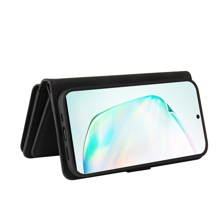 For Samsung Galaxy Note10+ Skin Feel PU + TPU Horizontal Flip Leather Case with Holder & 15 Cards Slot & Wallet & Zipper Pocket & Lanyard