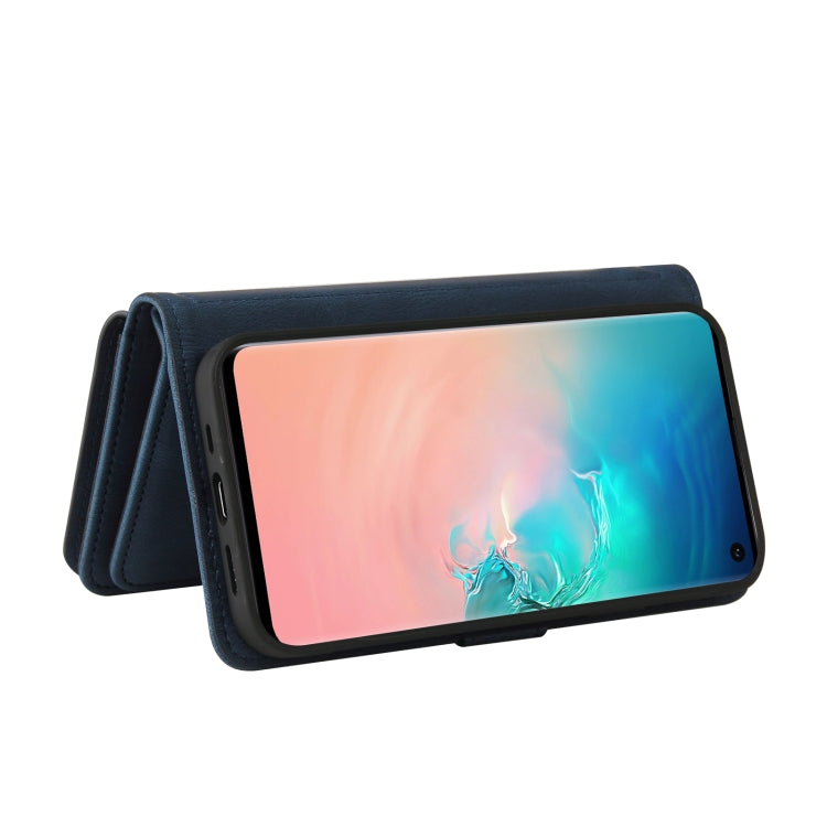 For Samsung Galaxy S10 Skin Feel PU + TPU Horizontal Flip Leather Case with Holder & 15 Cards Slot & Wallet & Zipper Pocket & Lanyard
