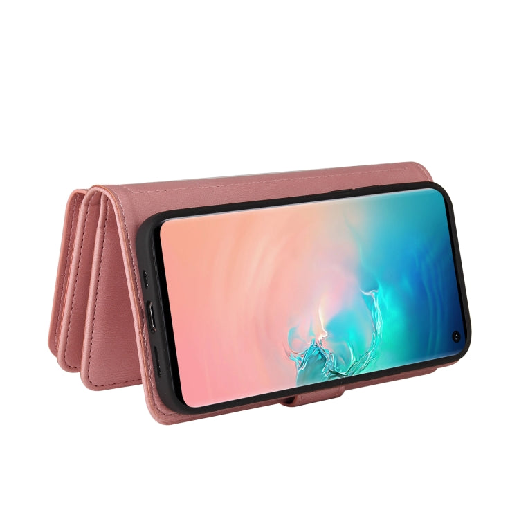 For Samsung Galaxy S10 Skin Feel PU + TPU Horizontal Flip Leather Case with Holder & 15 Cards Slot & Wallet & Zipper Pocket & Lanyard
