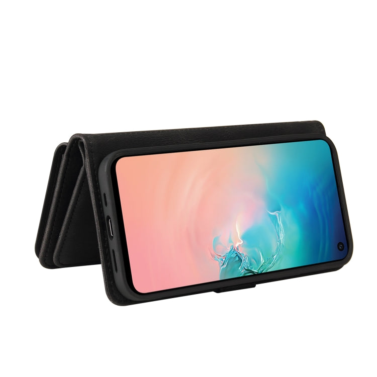 For Samsung Galaxy S10e Skin Feel PU + TPU Horizontal Flip Leather Case with Holder & 15 Cards Slot & Wallet & Zipper Pocket & Lanyard