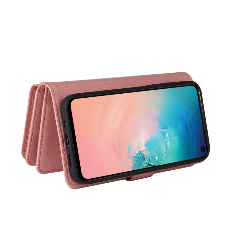 For Samsung Galaxy S10e Skin Feel PU + TPU Horizontal Flip Leather Case with Holder & 15 Cards Slot & Wallet & Zipper Pocket & Lanyard