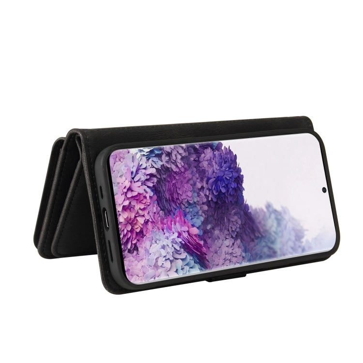 For Samsung Galaxy S20 Skin Feel PU + TPU Horizontal Flip Leather Case with Holder & 15 Cards Slot & Wallet & Zipper Pocket & Lanyard