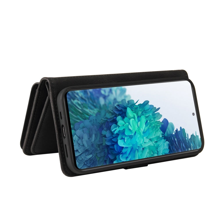 For Samsung Galaxy S20 FE Skin Feel PU + TPU Horizontal Flip Leather Case with Holder & 15 Cards Slot & Wallet & Zipper Pocket & Lanyard