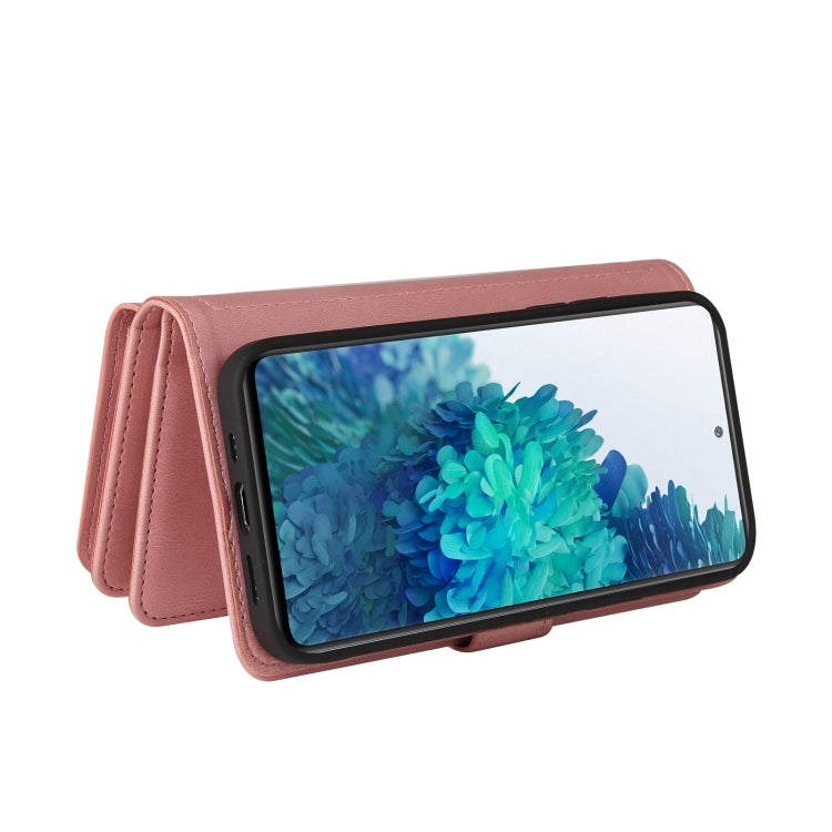 For Samsung Galaxy S20 FE Skin Feel PU + TPU Horizontal Flip Leather Case with Holder & 15 Cards Slot & Wallet & Zipper Pocket & Lanyard