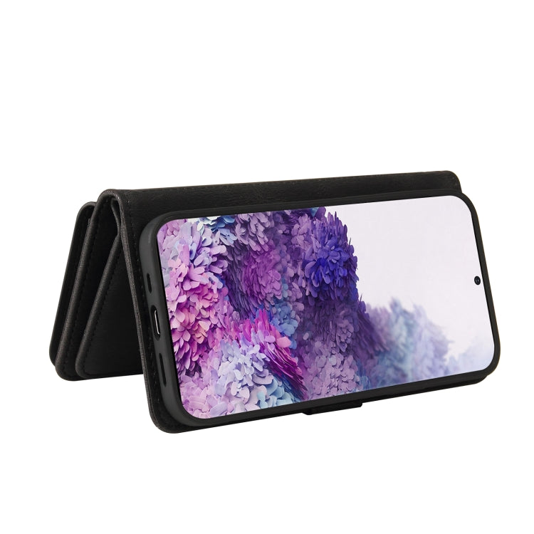 For Samsung Galaxy S20+ Skin Feel PU + TPU Horizontal Flip Leather Case with Holder & 15 Cards Slot & Wallet & Zipper Pocket & Lanyard