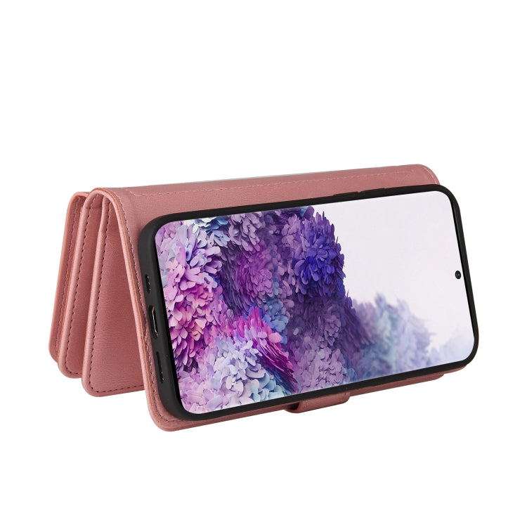 For Samsung Galaxy S20+ Skin Feel PU + TPU Horizontal Flip Leather Case with Holder & 15 Cards Slot & Wallet & Zipper Pocket & Lanyard