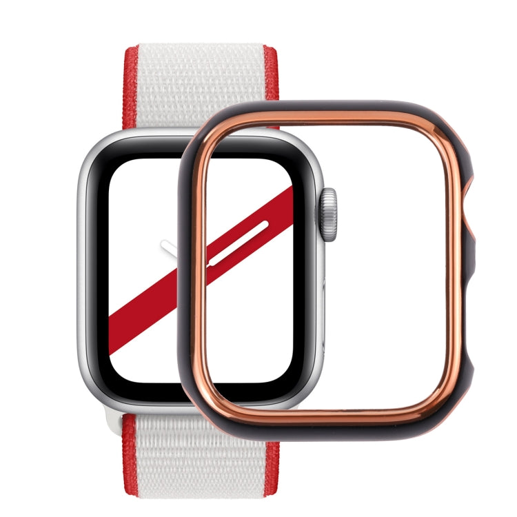 Dual-color Electroplating PC Protective Watch Case For Apple Watch Series 7 & 6 & SE & 5 & 4 44mm