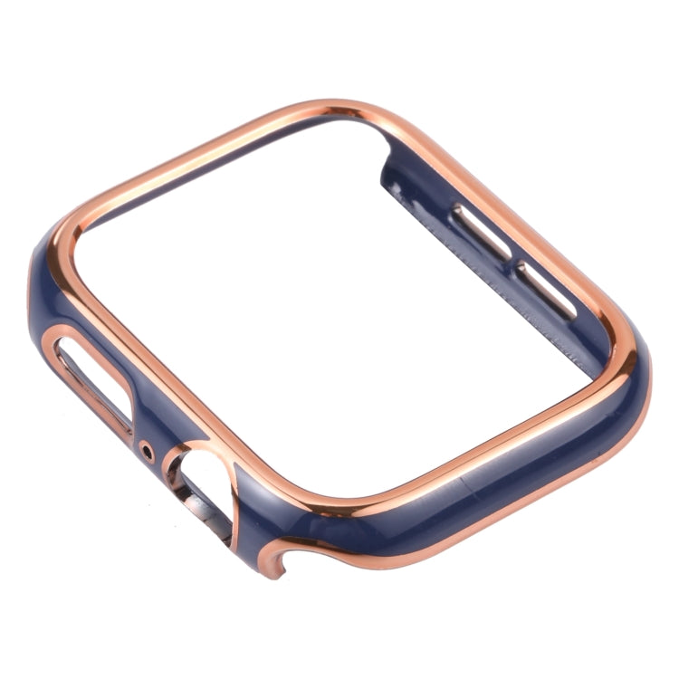 Dual-color Electroplating PC Protective Watch Case For Apple Watch Series 7 & 6 & SE & 5 & 4 44mm