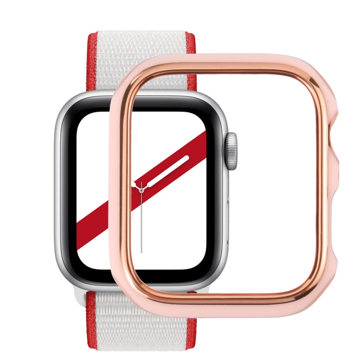 Dual-color Electroplating PC Protective Watch Case For Apple Watch Series 7 & 6 & SE & 5 & 4 44mm