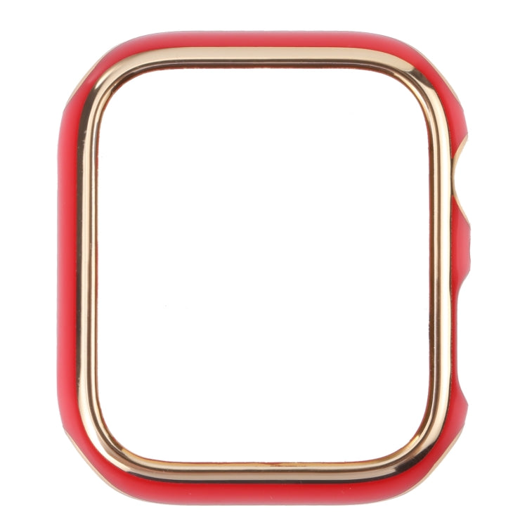 Dual-color Electroplating PC Protective Watch Case For Apple Watch Series 7 & 6 & SE & 5 & 4 44mm