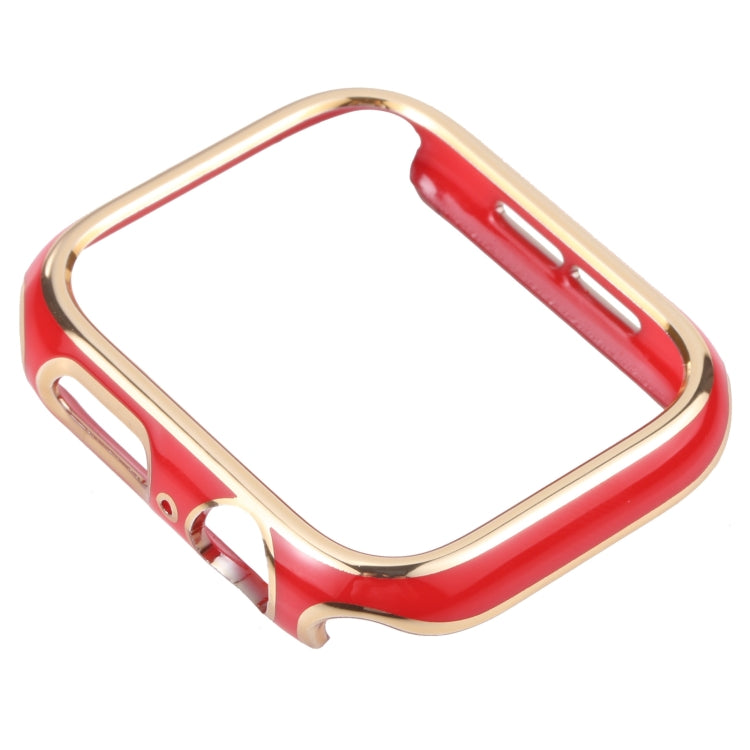Dual-color Electroplating PC Protective Watch Case For Apple Watch Series 7 & 6 & SE & 5 & 4 44mm