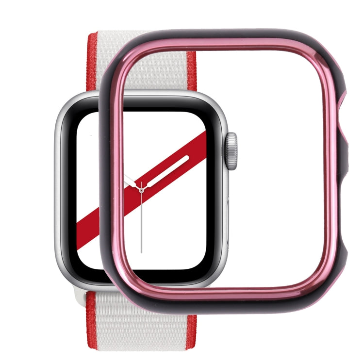 Dual-color Electroplating PC Protective Watch Case For Apple Watch Series 7 & 6 & SE & 5 & 4 44mm