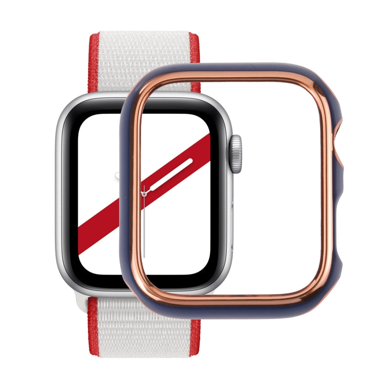 Dual-color Electroplating PC Protective Watch Case For Apple Watch Series 7 & 6 & SE & 5 & 4 40mm