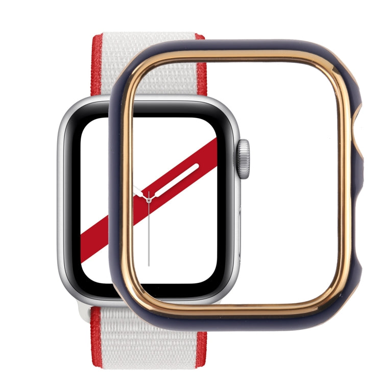 Dual-color Electroplating PC Protective Watch Case For Apple Watch Series 7 & 6 & SE & 5 & 4 40mm