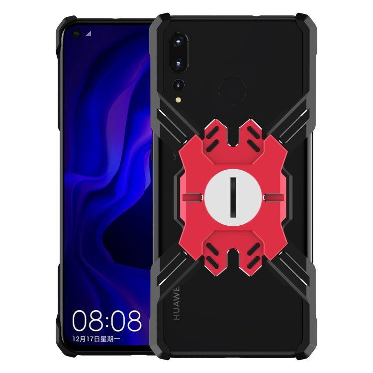 For Huawei Nova 4 Hero Series Anti-fall Wear-resistant Metal Protective Case with Bracket