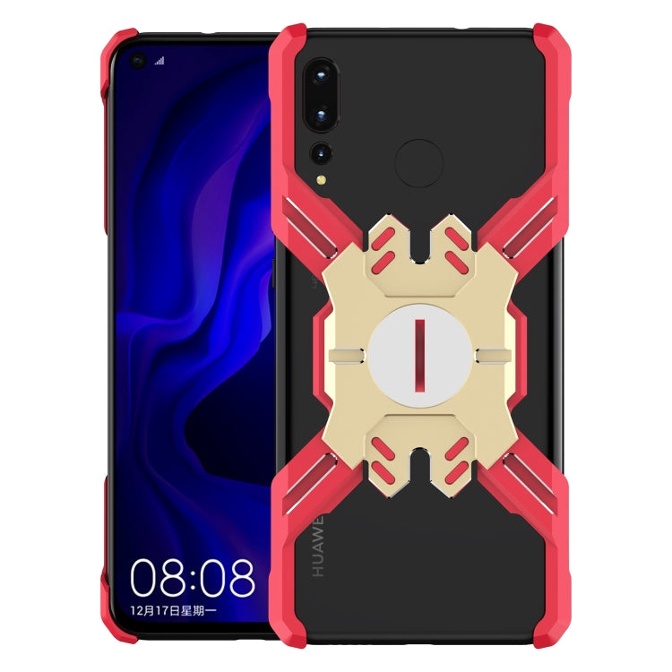 For Huawei Nova 4 Hero Series Anti-fall Wear-resistant Metal Protective Case with Bracket