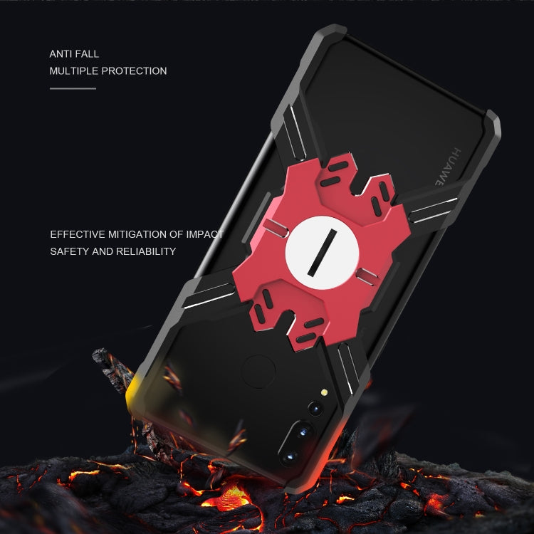 For Huawei Nova 4 Hero Series Anti-fall Wear-resistant Metal Protective Case with Bracket