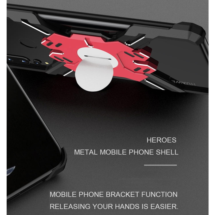 For Huawei Nova 4 Hero Series Anti-fall Wear-resistant Metal Protective Case with Bracket