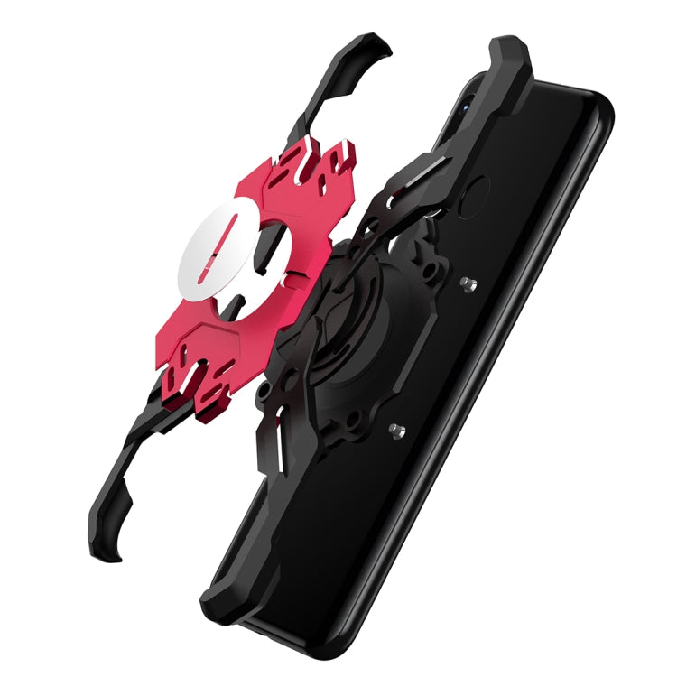 For Huawei Nova 4 Hero Series Anti-fall Wear-resistant Metal Protective Case with Bracket