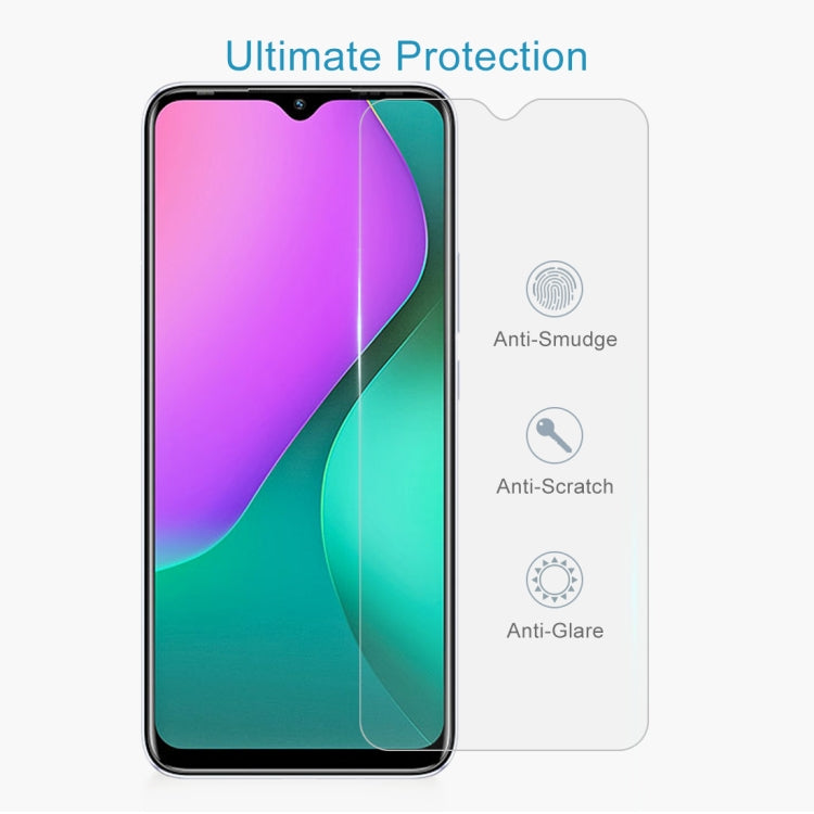 For Infinix Hot 10 Play 10 PCS 0.26mm 9H 2.5D Tempered Glass Film