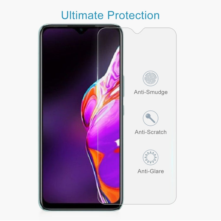 For Infinix Hot 10T 50 PCS 0.26mm 9H 2.5D Tempered Glass Film