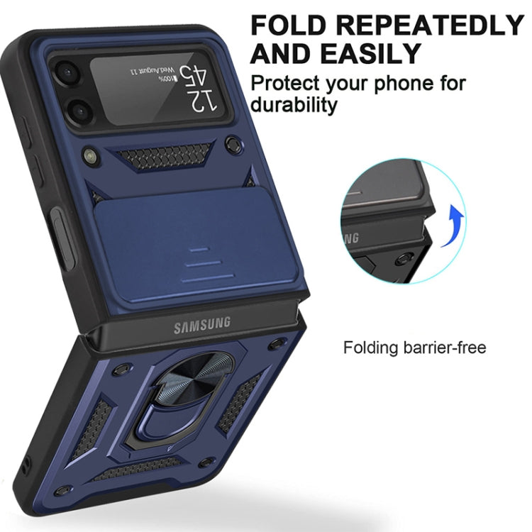 For Samsung Galaxy Z Flip3 5G Sliding Camera Cover Design TPU+PC Protective Case