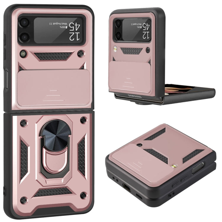 For Samsung Galaxy Z Flip3 5G Sliding Camera Cover Design TPU+PC Protective Case