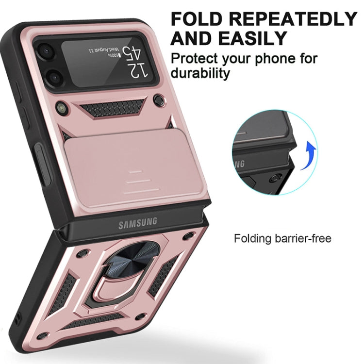 For Samsung Galaxy Z Flip3 5G Sliding Camera Cover Design TPU+PC Protective Case