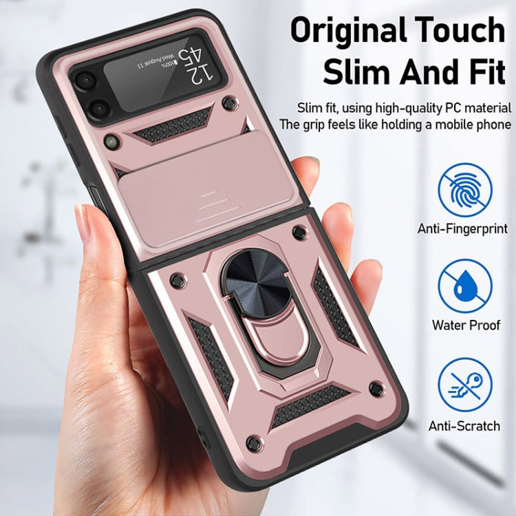For Samsung Galaxy Z Flip3 5G Sliding Camera Cover Design TPU+PC Protective Case