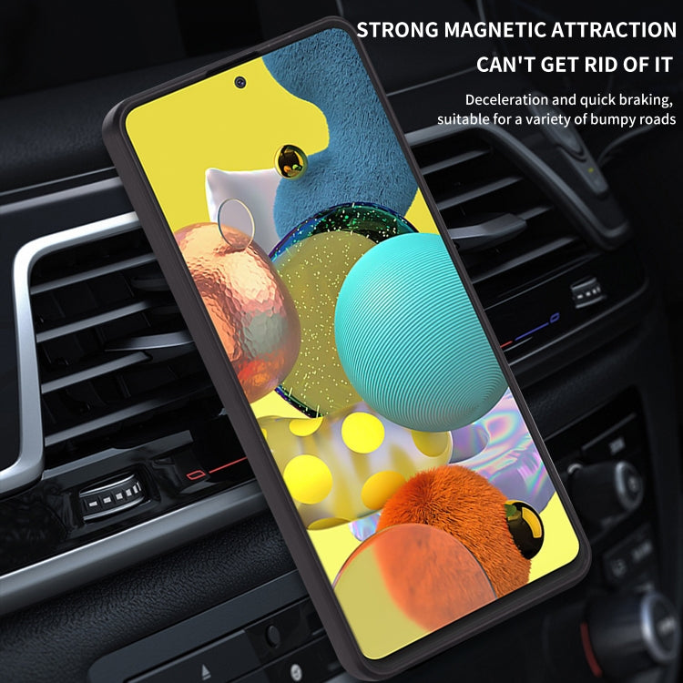 For Samsung Galaxy A71 Warrior Armor Sliding Camera Cover Design TPU + PC Shockproof Case with Ring Holder