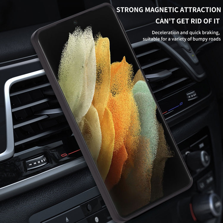 For Samsung Galaxy S21 Ultra 5G Warrior Armor Sliding Camera Cover Design TPU + PC Shockproof Case with Ring Holder